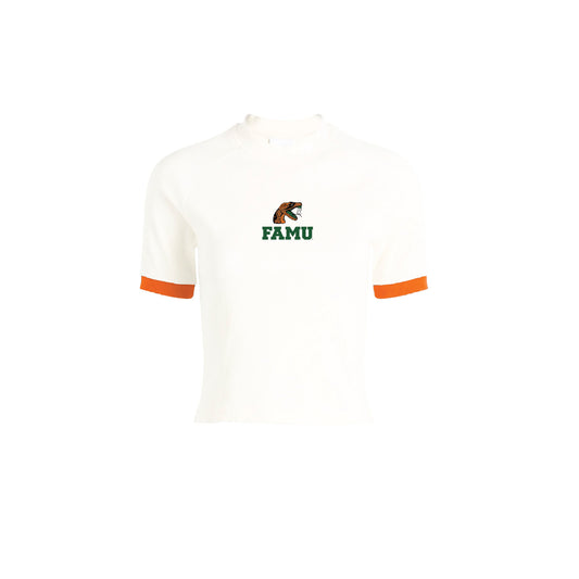 Famu Ribbed Ringer Tee